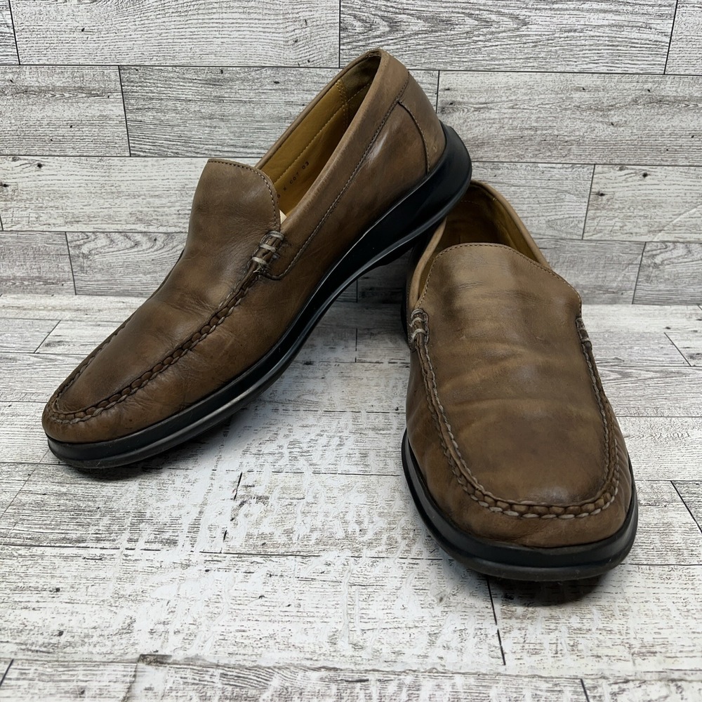 Cole Haan Dempsey Brown Leather Loafer Shoes C05779 Men Size 8.5M